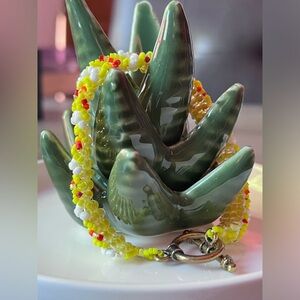 Woven Beaded Multistrand Bracelet